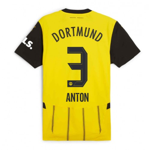 Borussia Dortmund Waldemar Anton #3 Domaci Dres 2024-25 Kratak Rukav